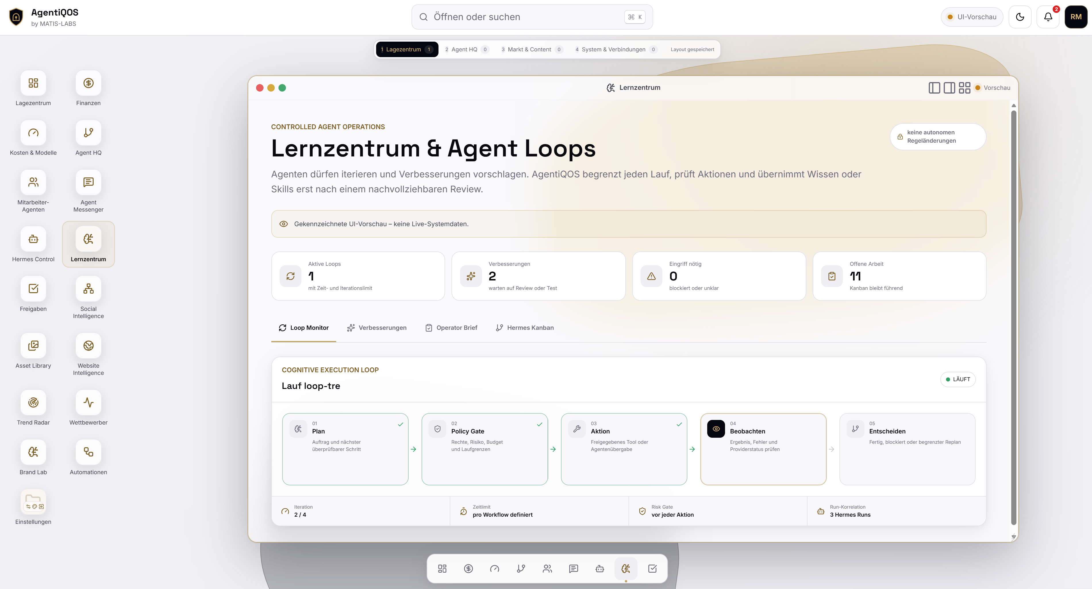 AgentiQOS Lernzentrum für Agenten und digitale Personalentwicklung